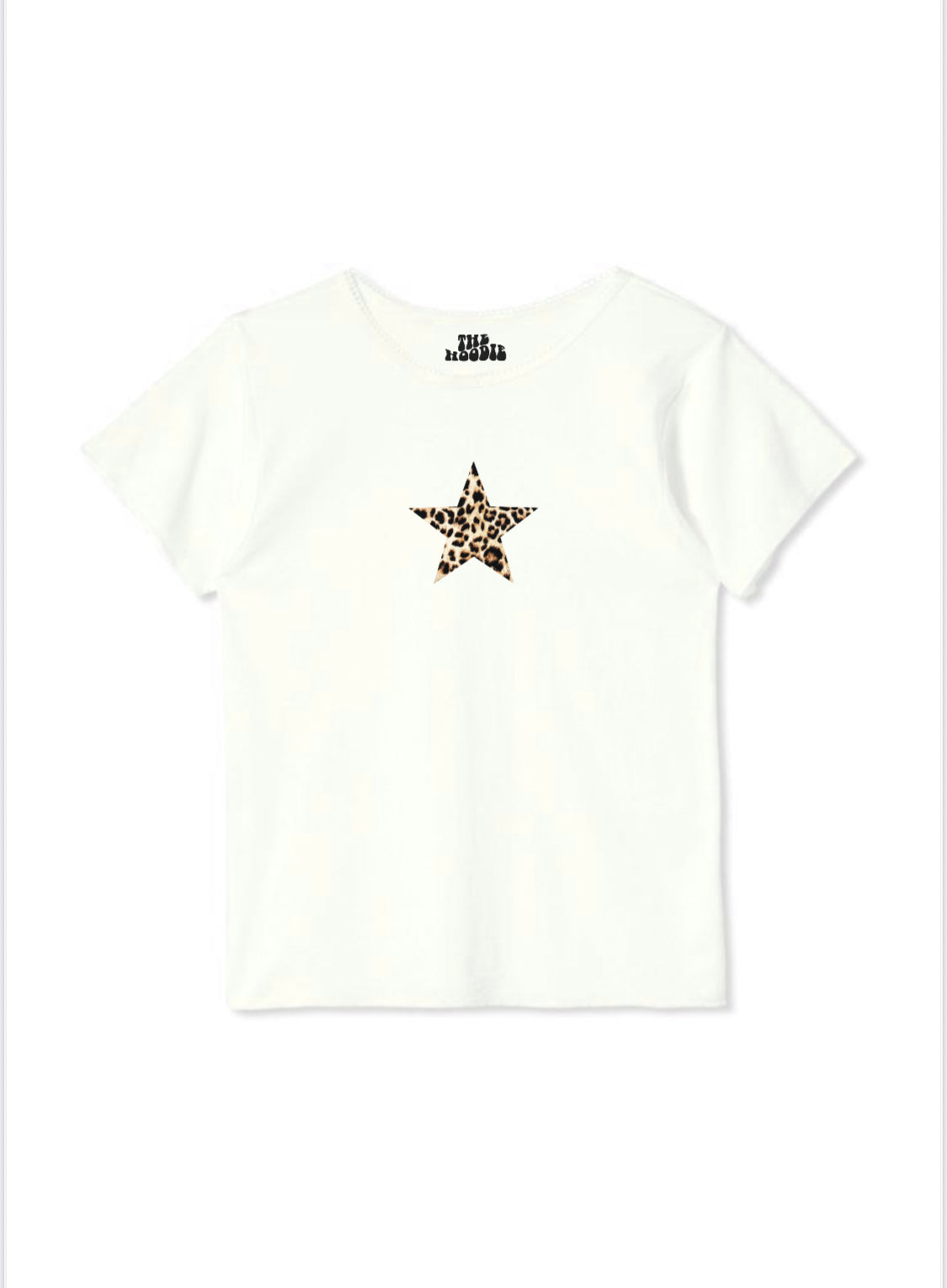 Baby tee leopard white