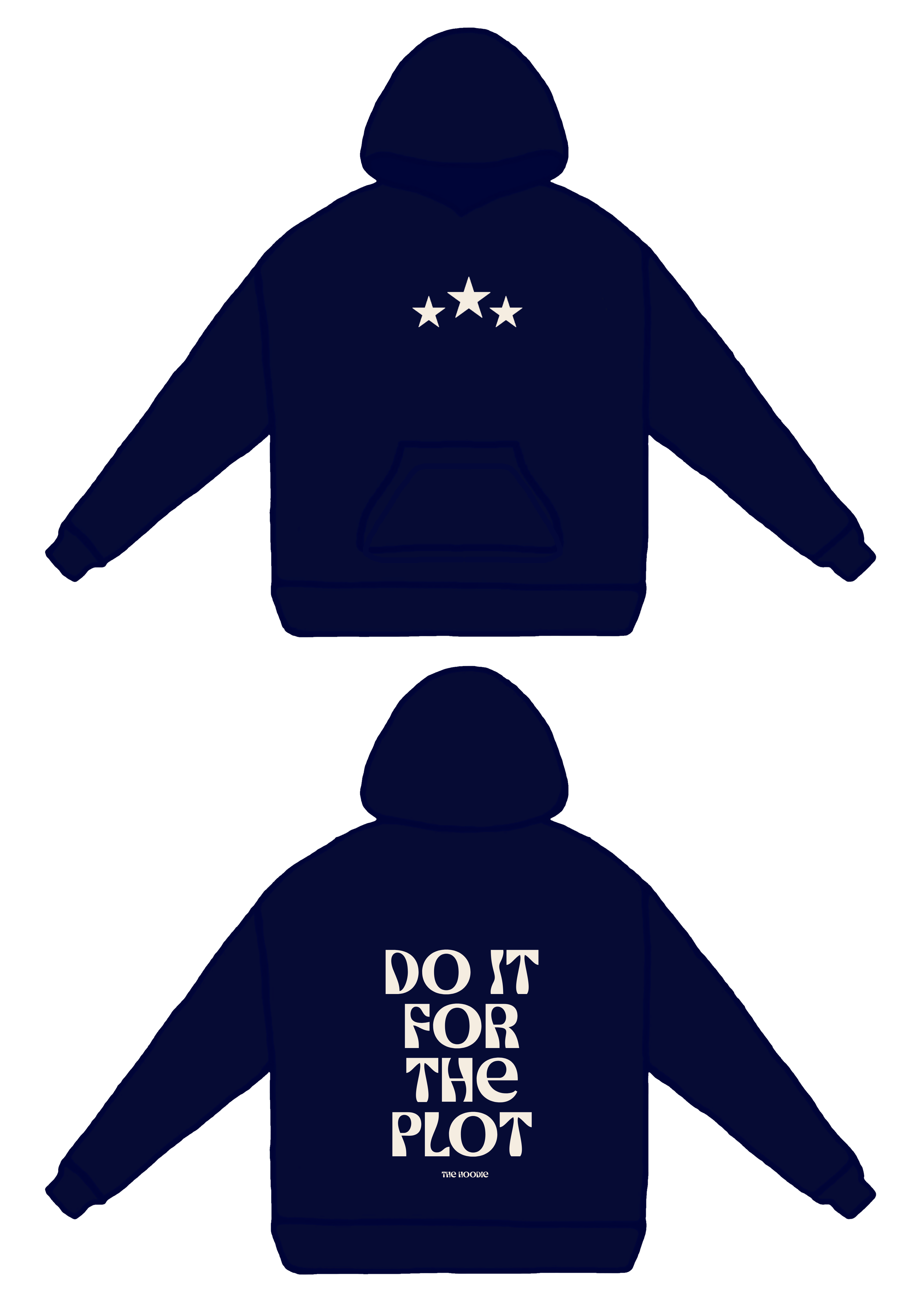 Do it for the plot Blue Hoodie