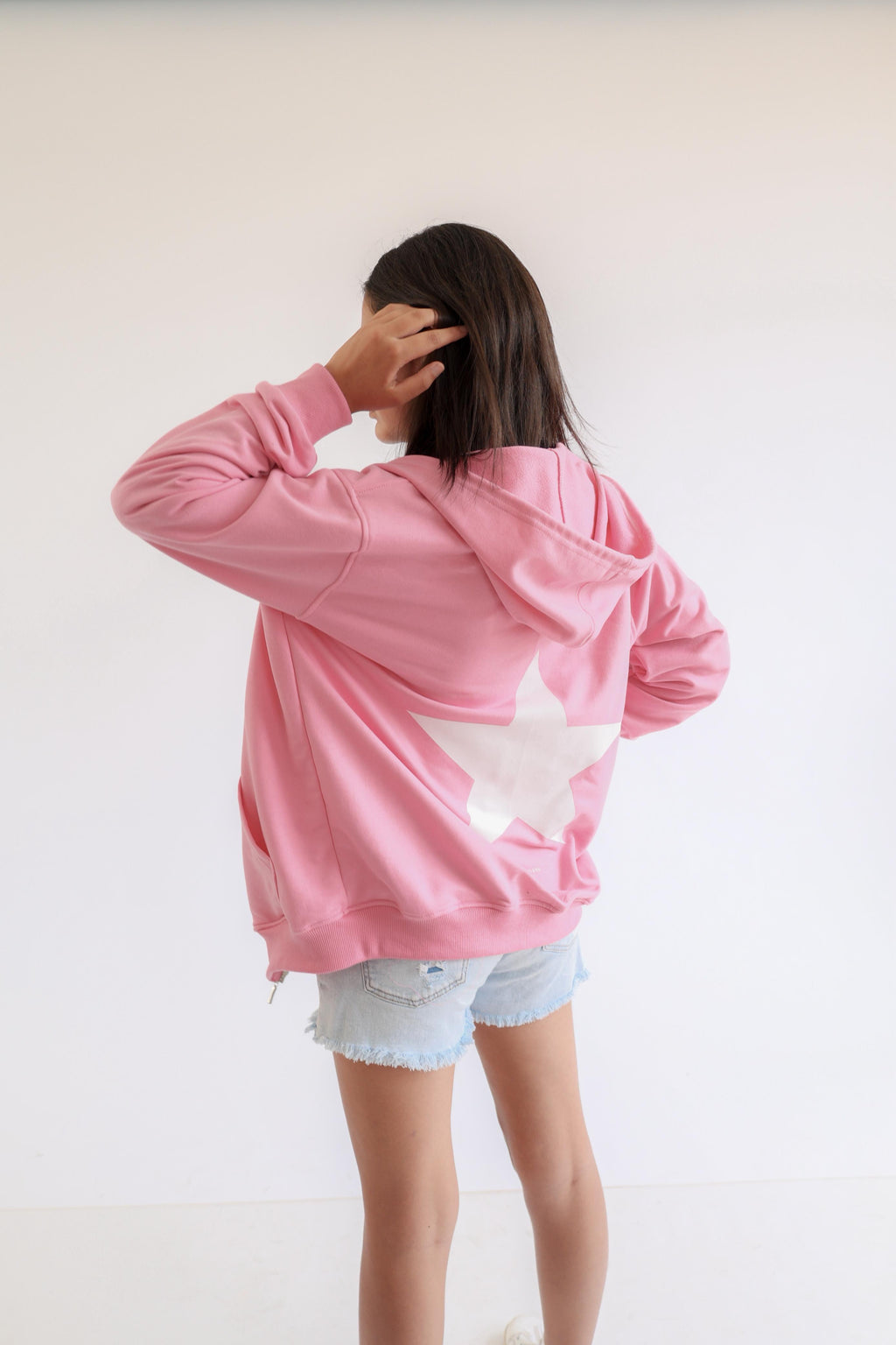 Pink Star Zip Up