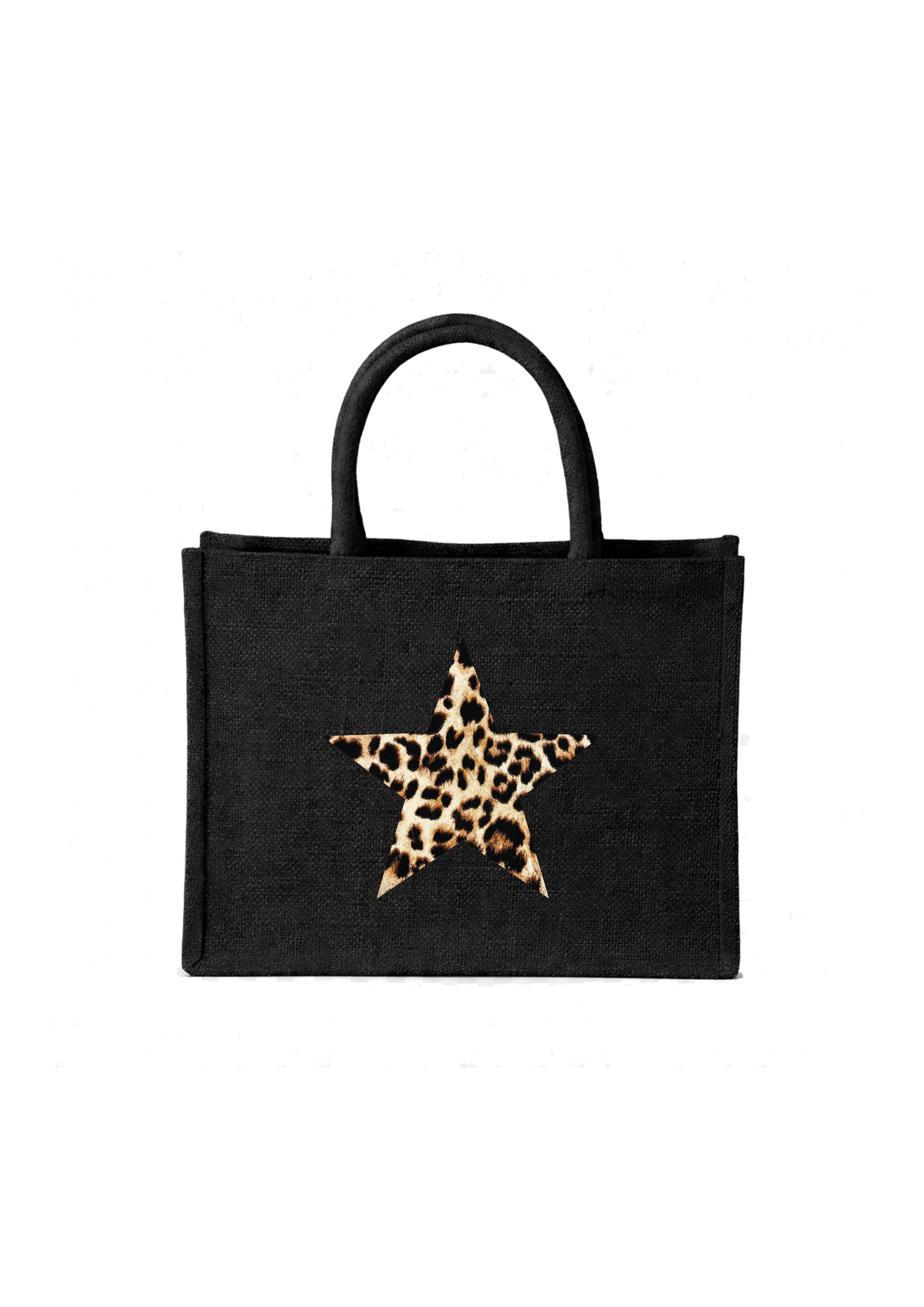 Leopard Black Tote Bag