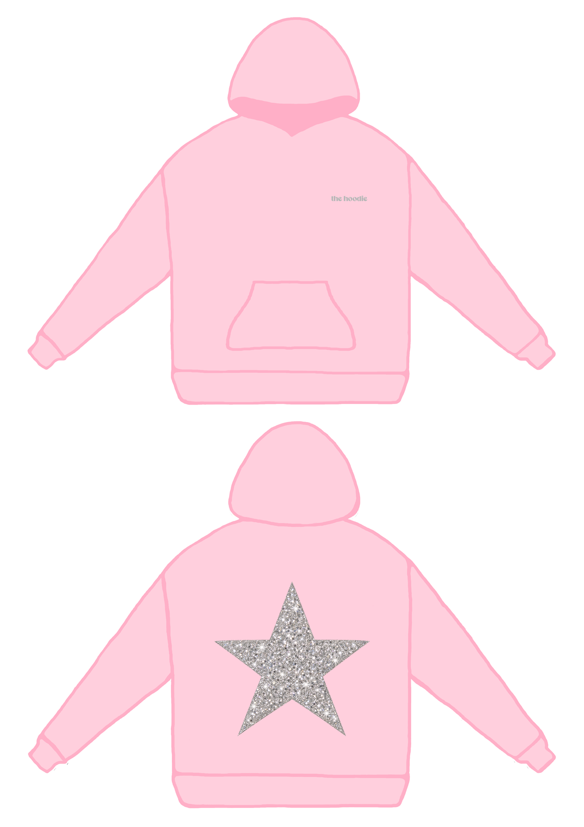Glitter Pink Hoodie