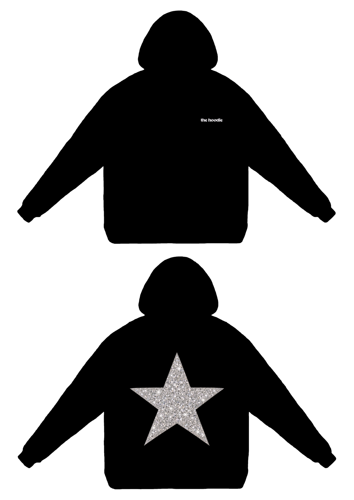 Glitter Black Hoodie
