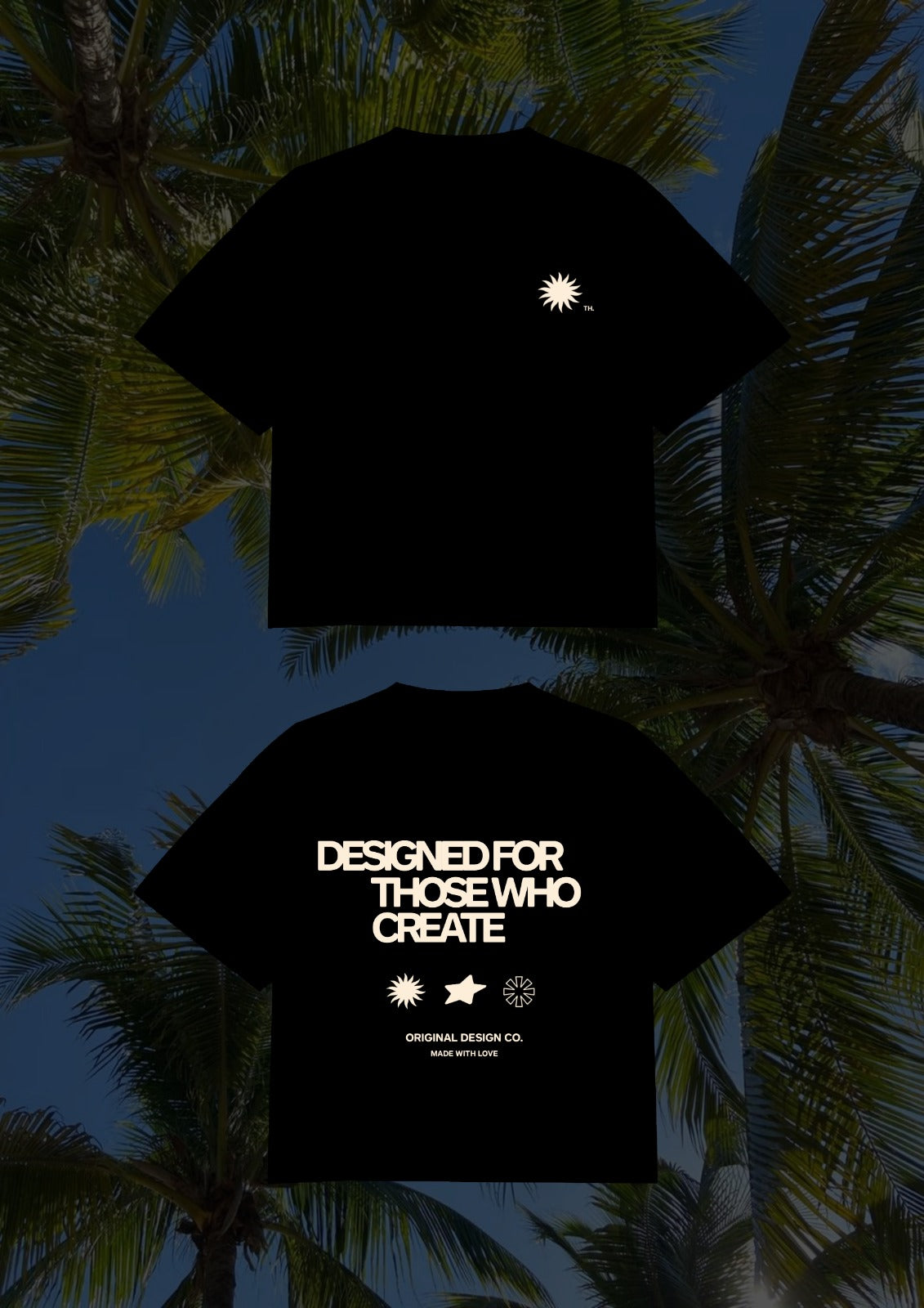 Designed Black Oversized Shirt