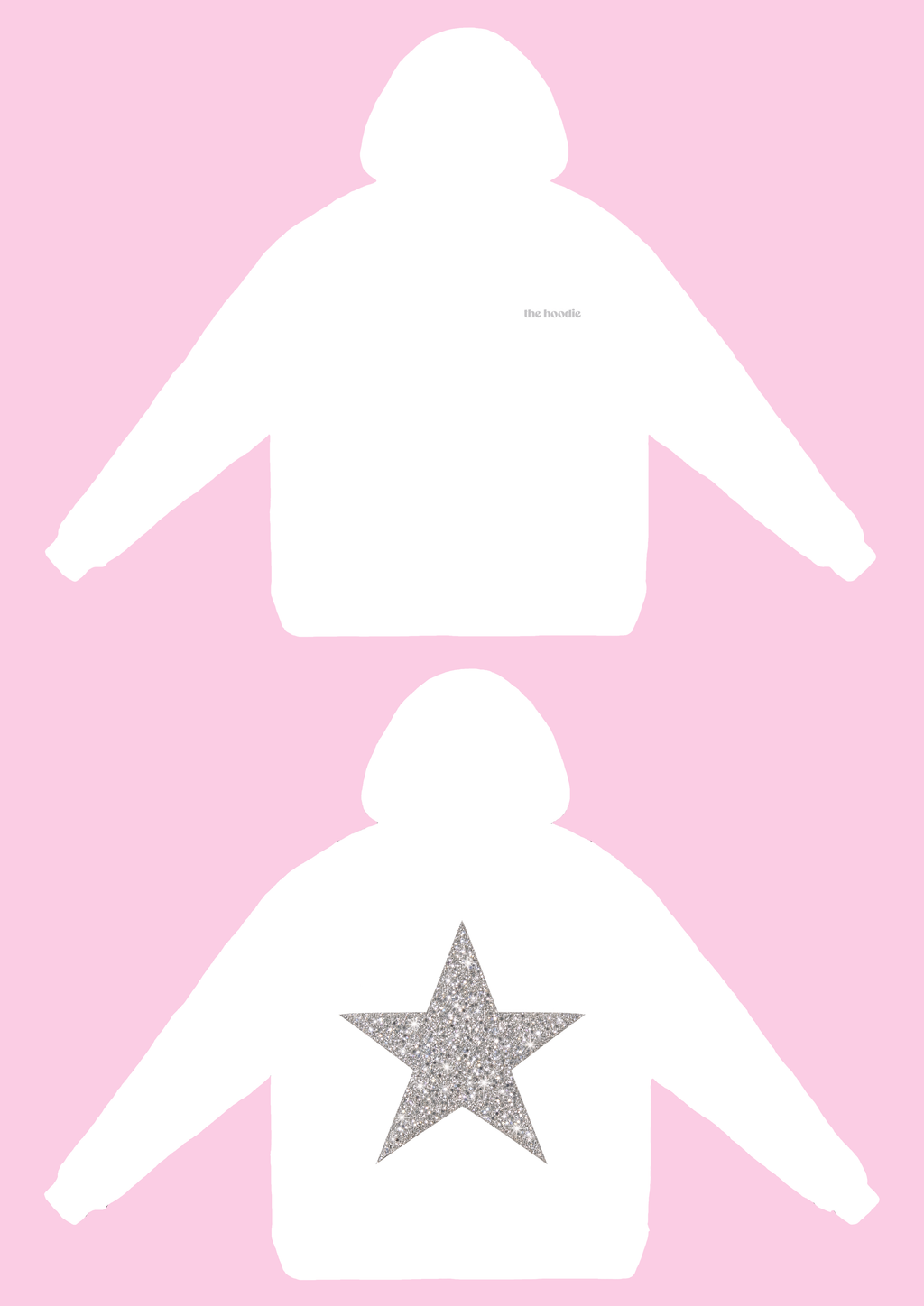 Glitter White Hoodie