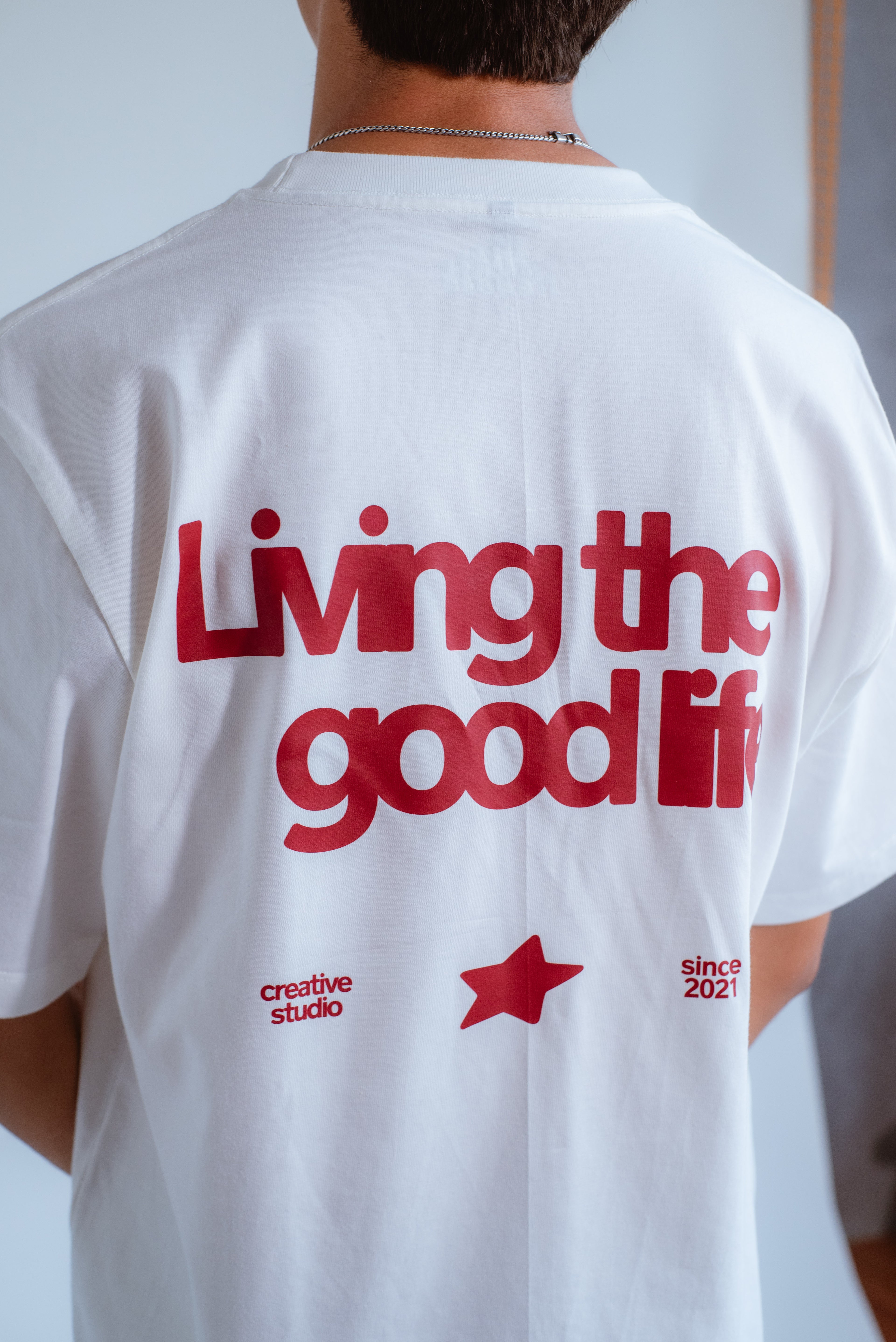 Good Life White Oversized Shirt