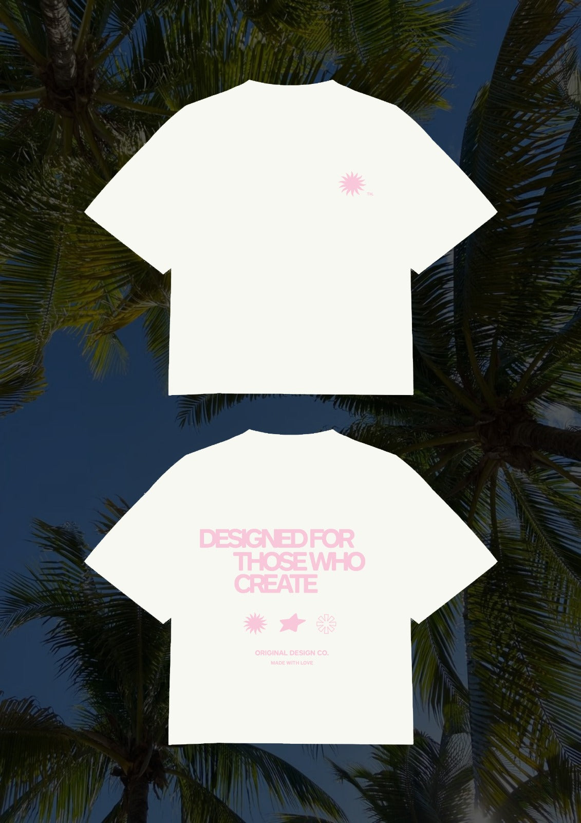 Designed Pink Oversized Shirt