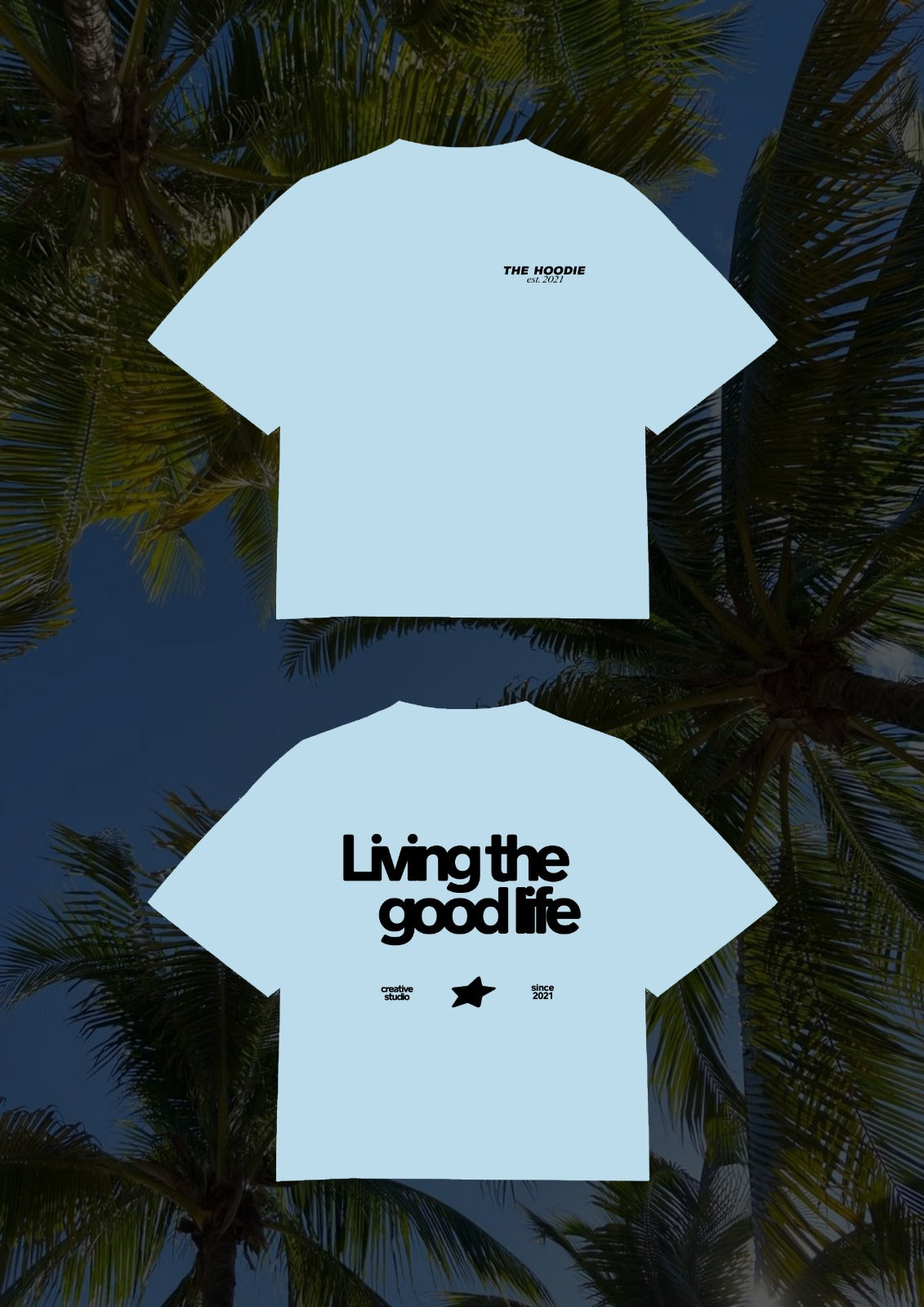 Good Life Blue Oversized Shirt