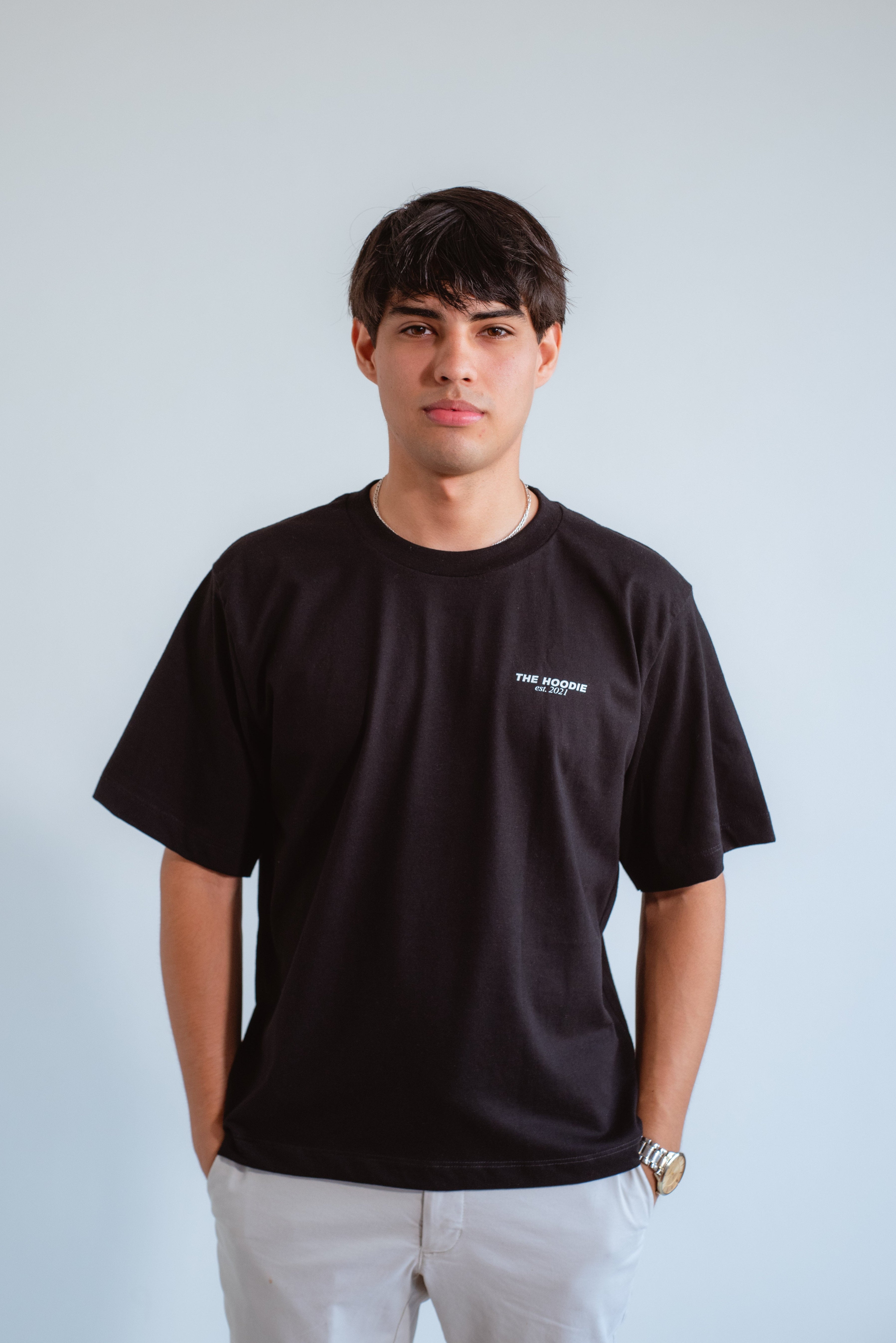 Stars Black Oversized Shirt