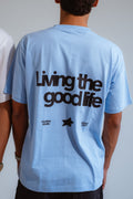 Good Life Blue Oversized Shirt