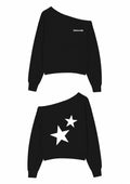 Twin Black Off-Shoulder