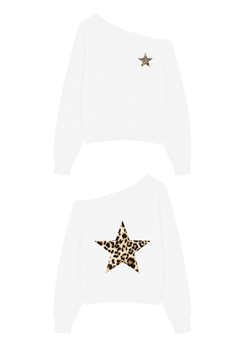 Leopard White Off-Shoulder