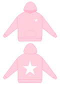 Light Pink Star Hoodie